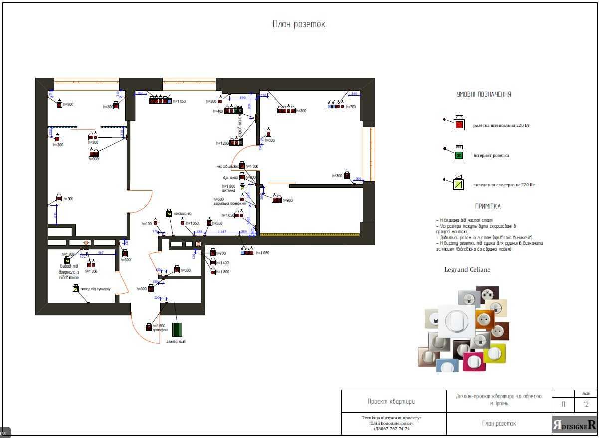 Технічний дизайн-проект квартири, від 85грн/м2. Ремонт
