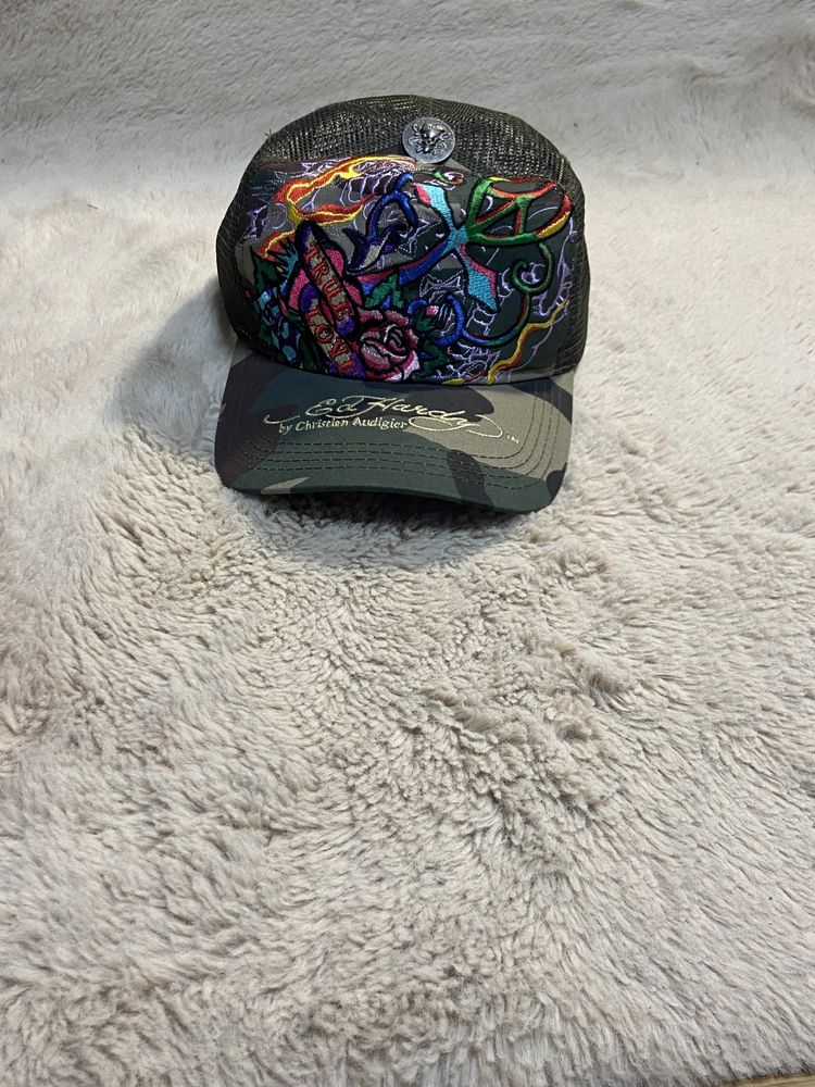 кепка ed hardy cap ед харді бейсболка ед харди sk8 opium Y2k rap camo