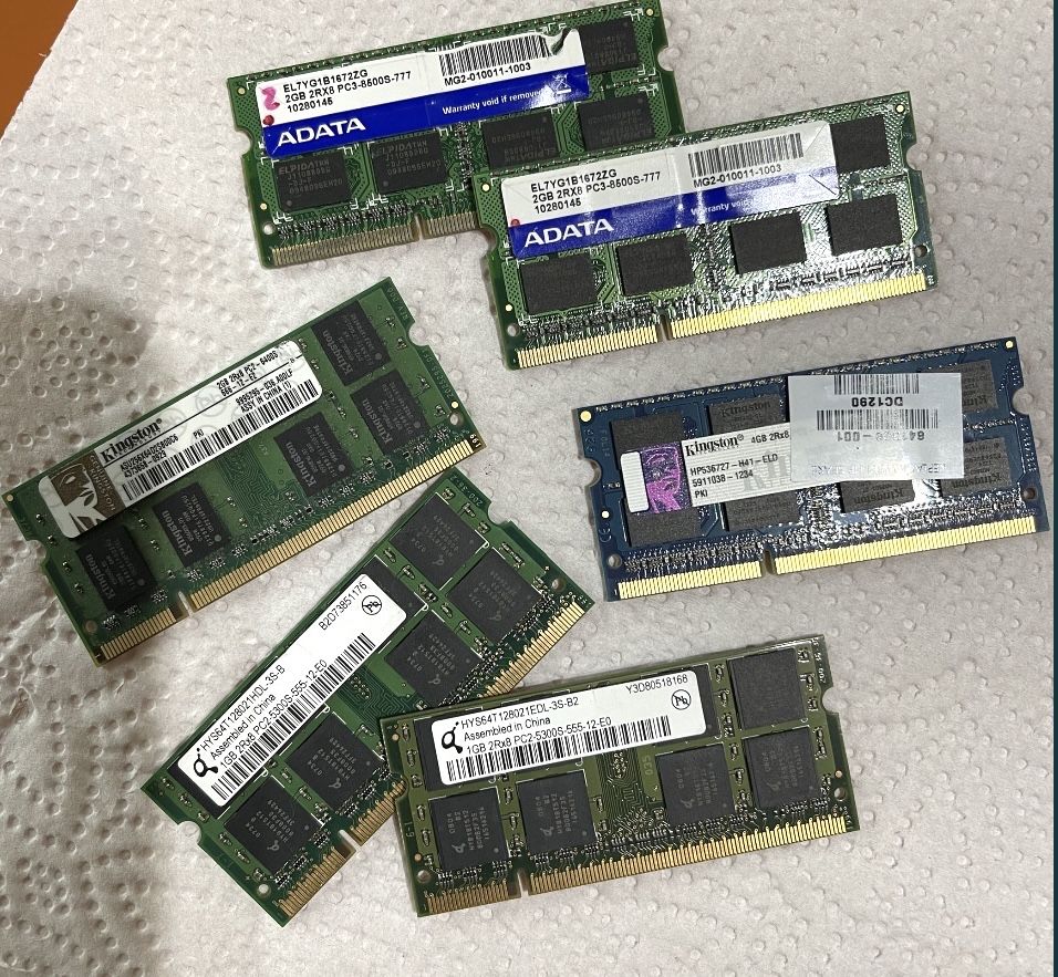 Memoria Ram pc3- pc2- 4gb/2gb/1gb  (6)