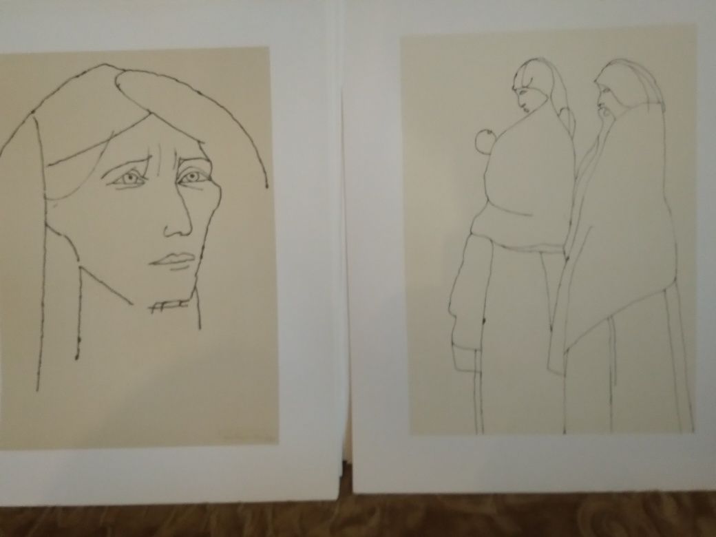 Tadeusz Kulisiewicz. Rysunek 16 prac. 1982 r. 52x42 cm.