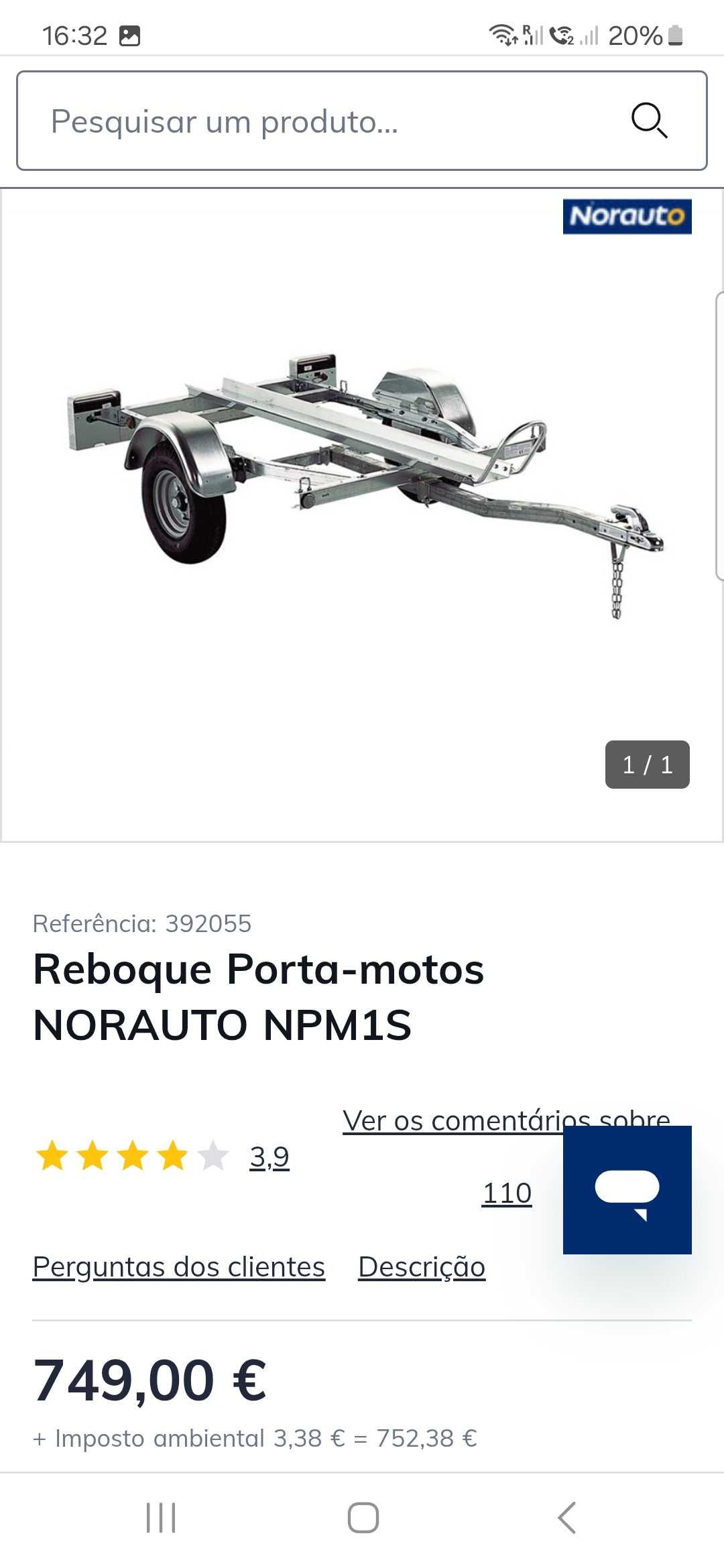Trailer for 1 moto as new / reboque para 1 moto como novo