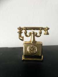 Metalowy telefon do domku dla lalek