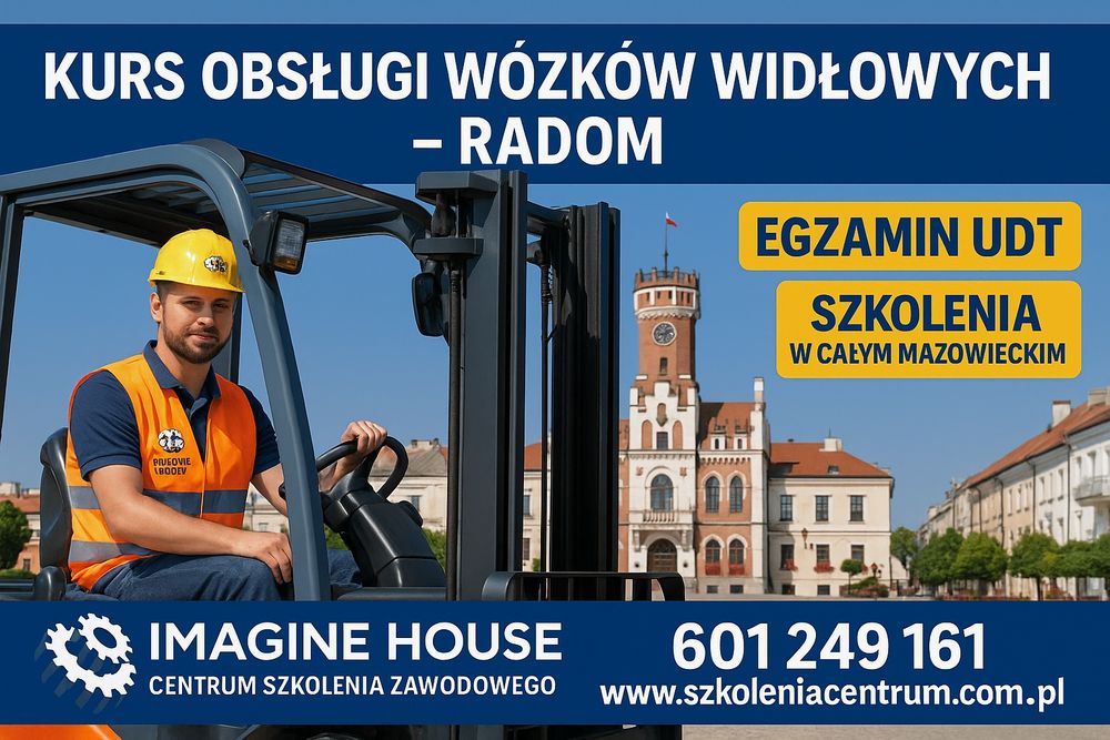 Szkolenia operator wózki widłowe ładowarki żurawie HDS podesty ruchome
