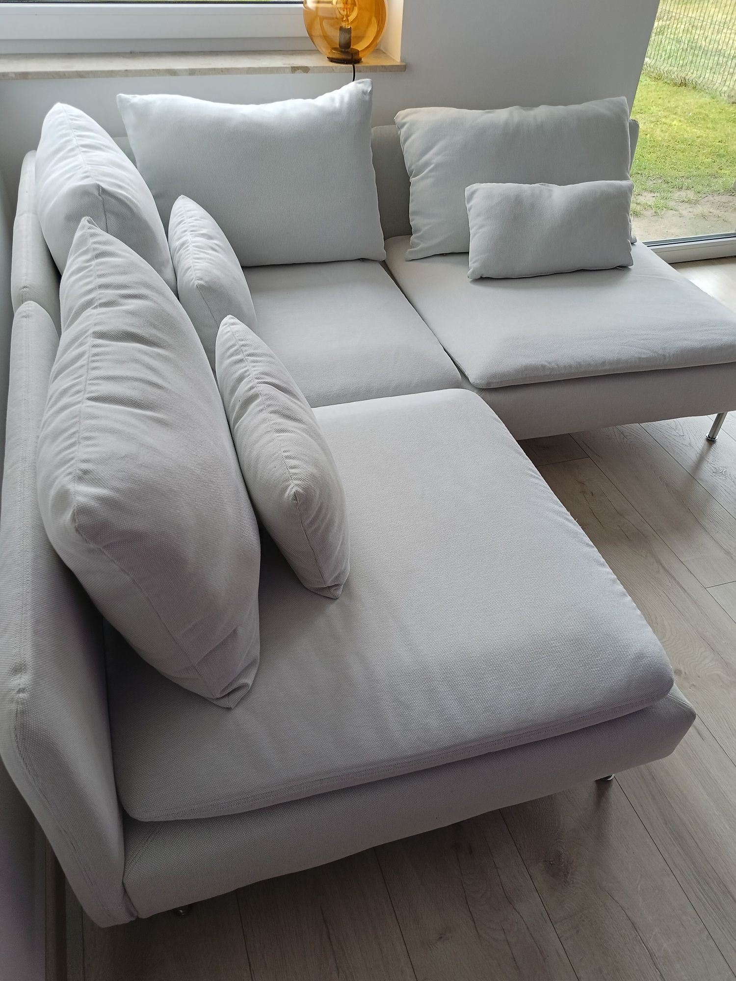 Narożnik Ikea soderhamn beżowy kanapa sofa rogówka