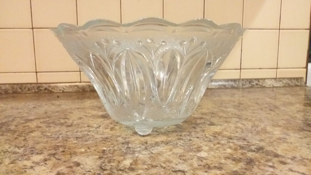 Салатниця цукерниця фруктовнищя ваза велика скляна