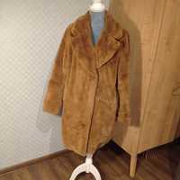 Płaszcz ze sztucznego futerka, Futerko, rude, brąz, Reserved L