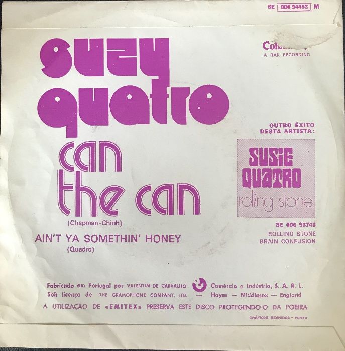 Disco Vinil - Suzi Quatro ‎– Can The Can