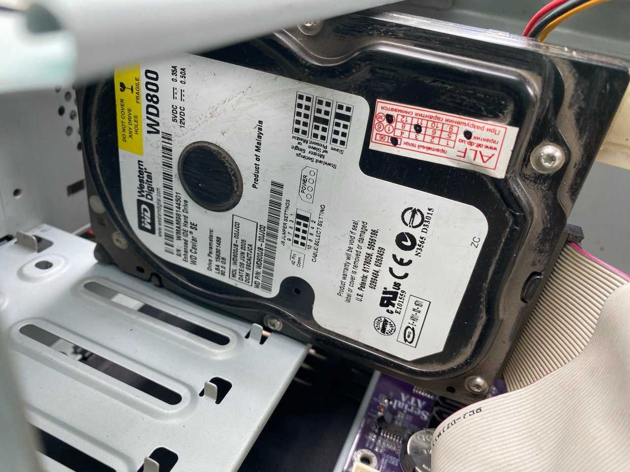 комплект до ПК ECS (Elitegroup) PM800-M2 + DDR 768 Mb+ проц D 310