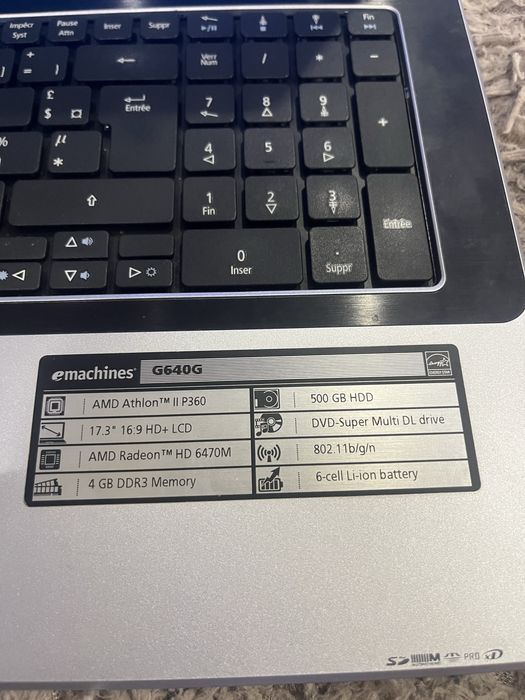 Ноутбук Emachines від Acer