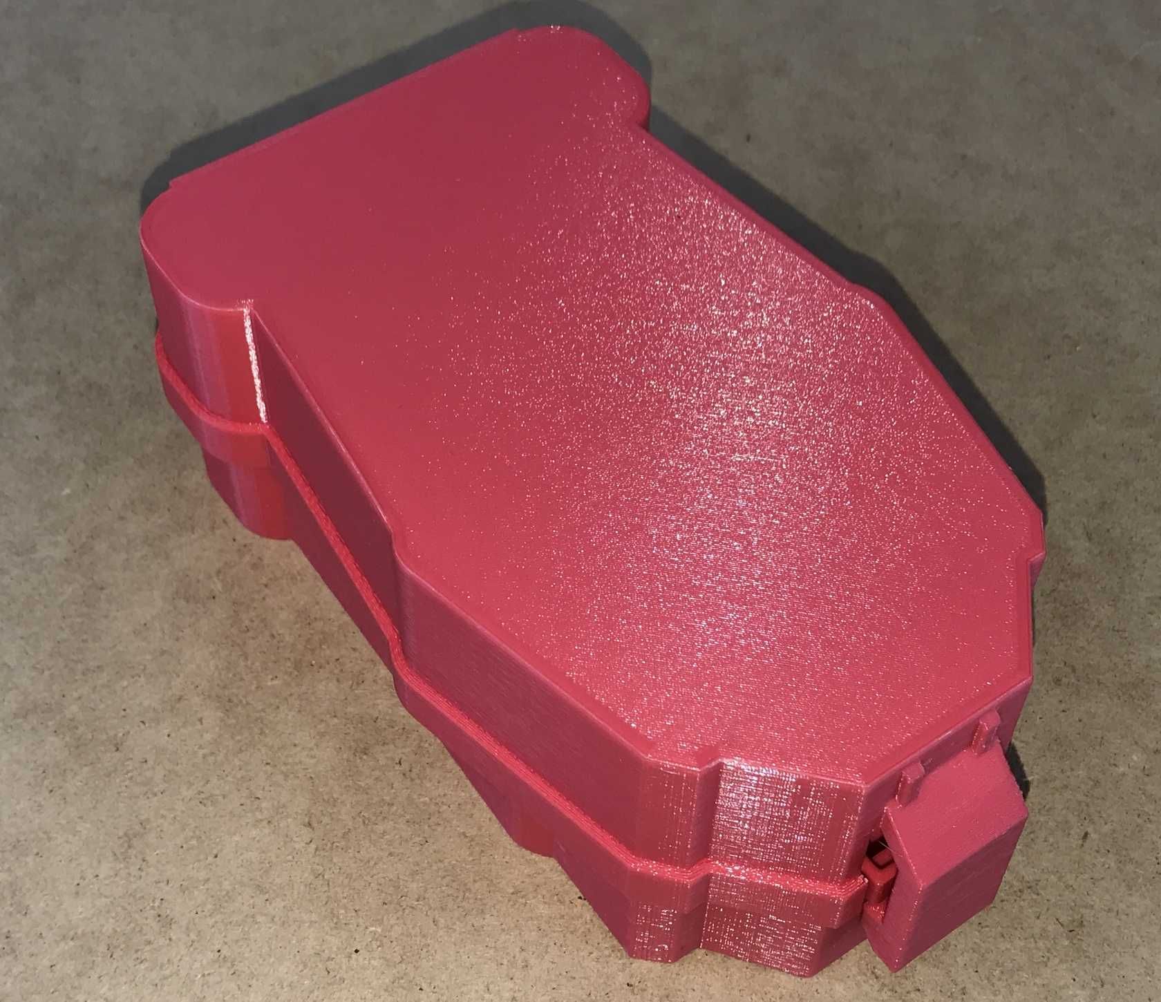 Czerwony pokrowiec, obudowa, pudełko, case do drona DJI Mini 3 zwykły