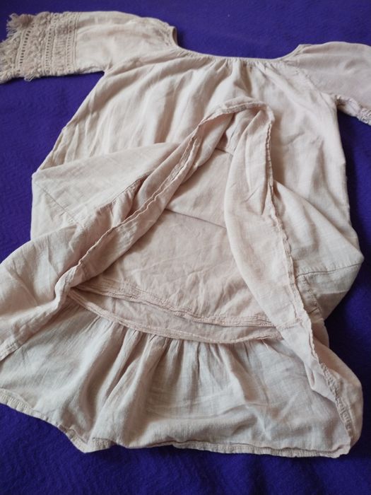 Sukienka tunika z pięknymi rękawami w stylu boho uniwersalna