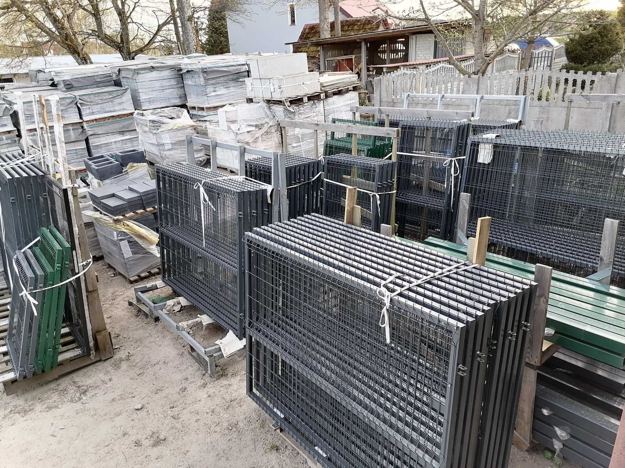 Ogrodzenie 3D brama dwuskrzydłowa przesuwna furtka przęsło Palisada