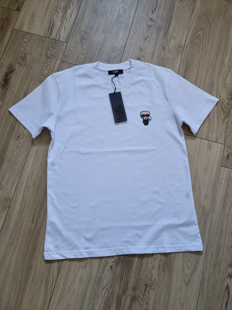 T-shirt/koszulka biała męska Karl Lagerfeld - rozmiar XL - NOWOŚĆ