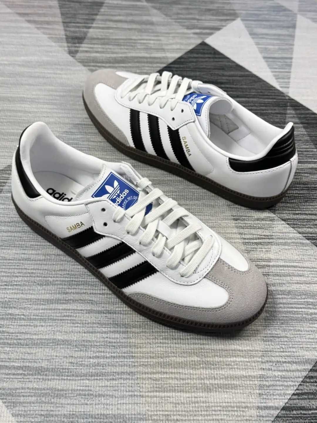 Nowe\Powietrze*airDamskieAdidasSambaSupremeWhite UnisexTrampki 37