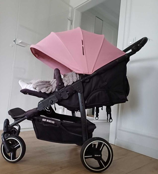 Wózek bliźniaczy rok po roku Baby Monsters Easy Twin 3.0.LT