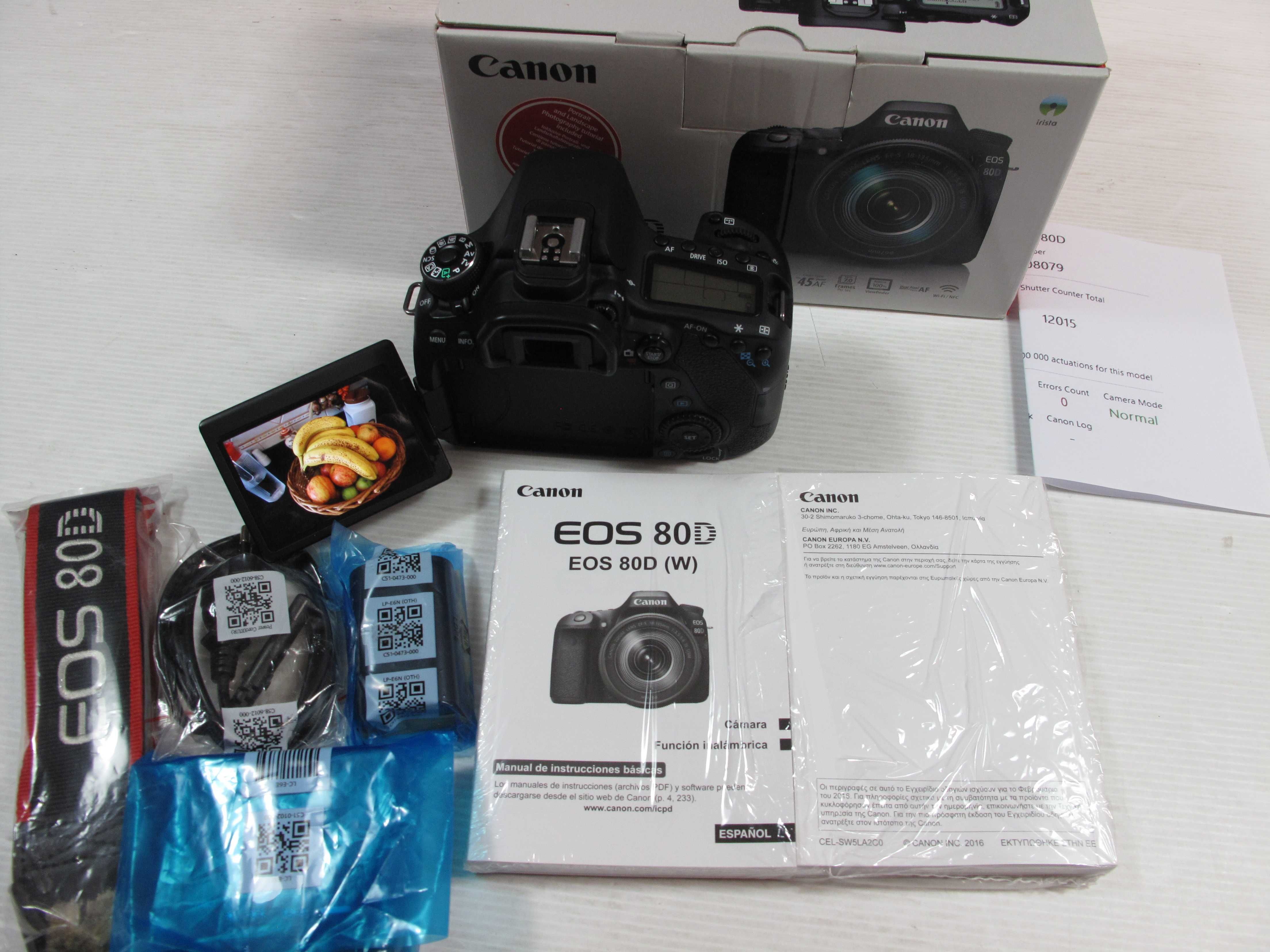 Canon 80D na caixa Igual a nova só 12 mil disparos-Com ou sem Lentes