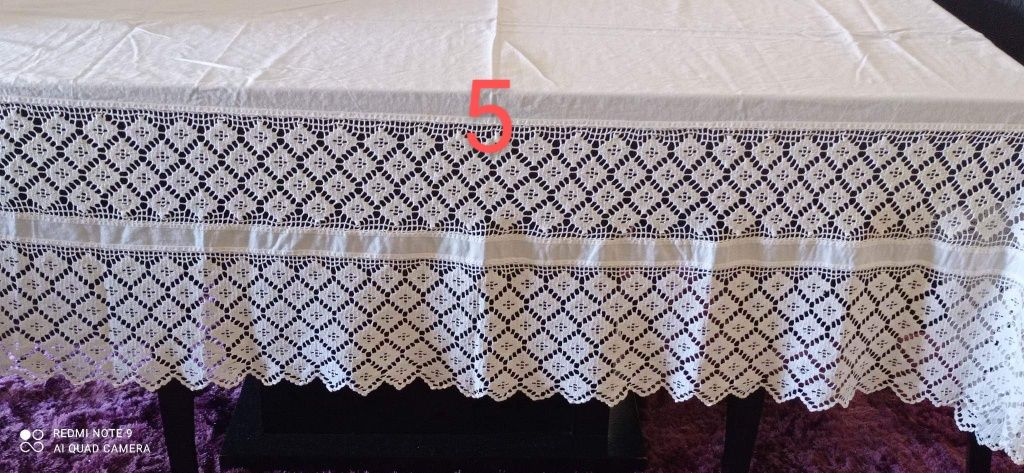 Toalhas de Mesa em crochet e rendadas