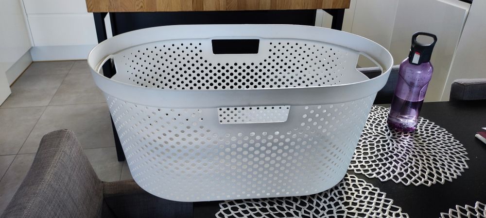 Duży kosz na pranie Curver+ nowe bambusowe klamerki gratis