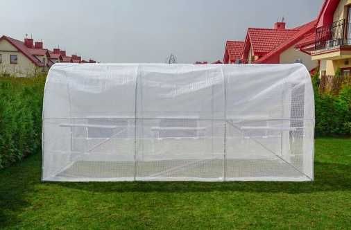 MOCNY tunel foliowy 3x2m z oknami i folią UV – SZKLARNIA do ogrodu