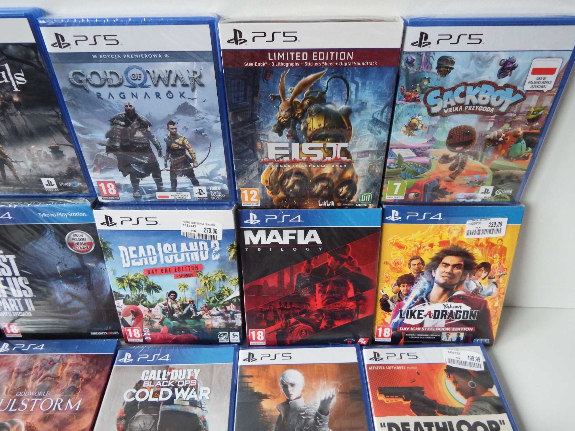 PS5 PS4 SCORN Robocop Mirage RDR Remake GOW RAGANROK same HITY !