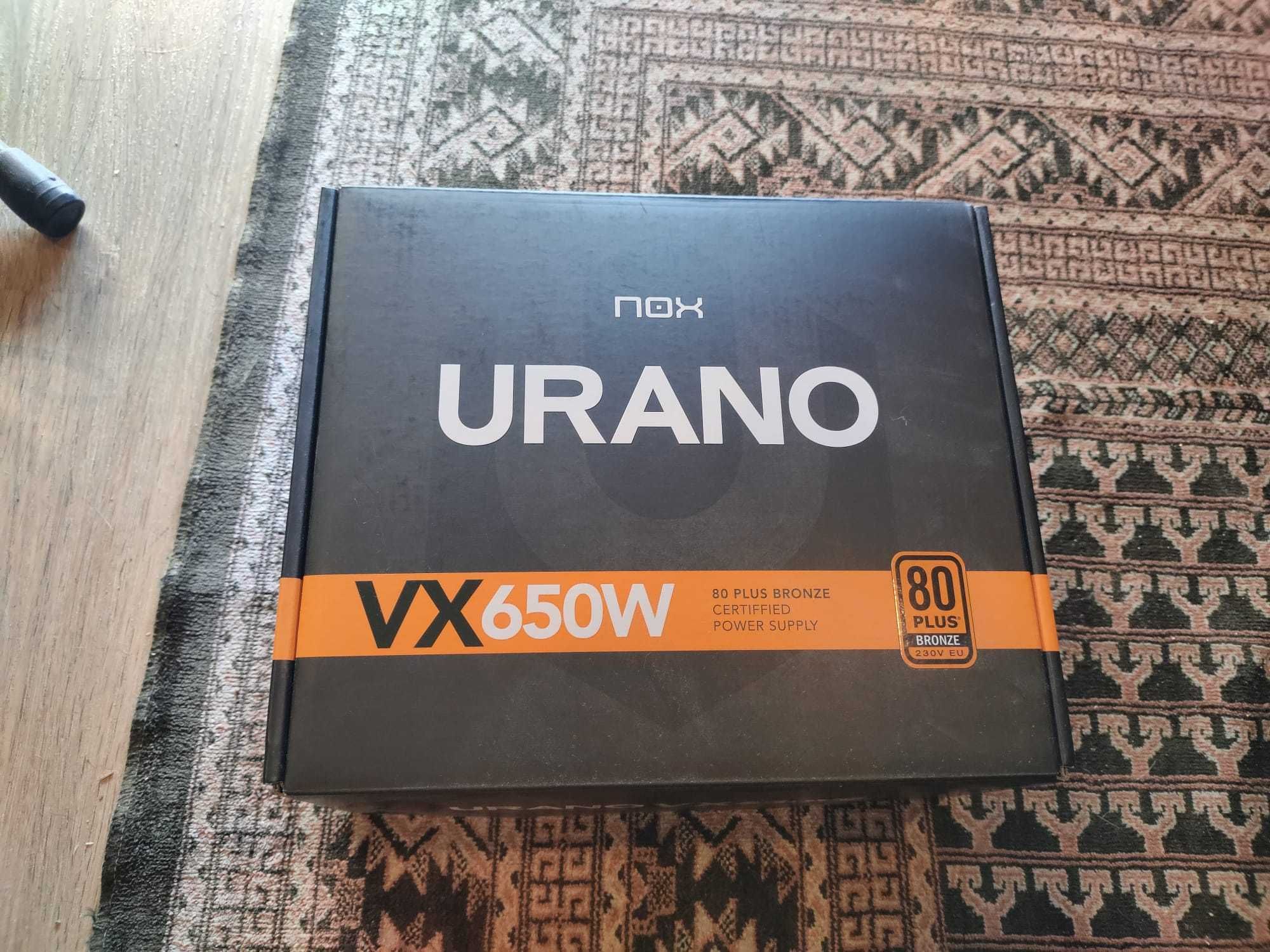 Fonte de Alimentação Nox Urano VX650W 80+ Bronze – 1 Ano de Uso