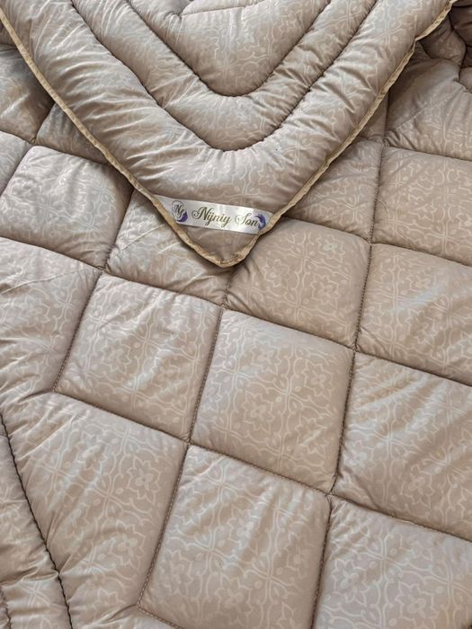 Ковдра зимова тепла з овечої вовни зимнее одеяло полуторное Виробник