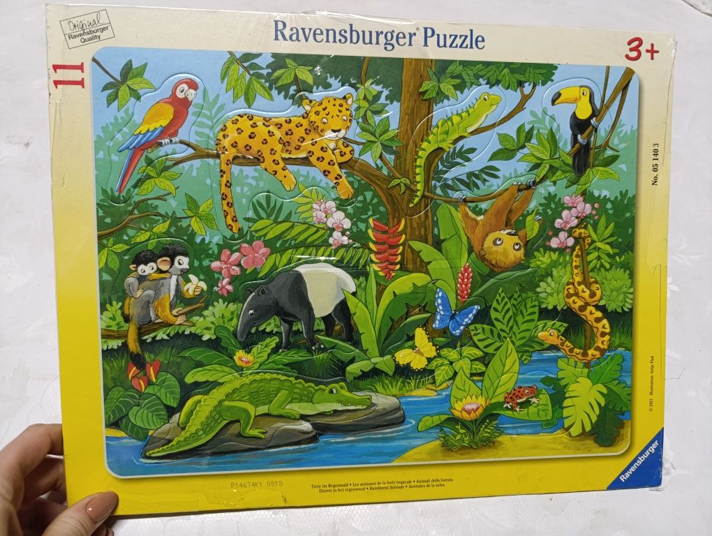 Puzzle jungla 3 latka