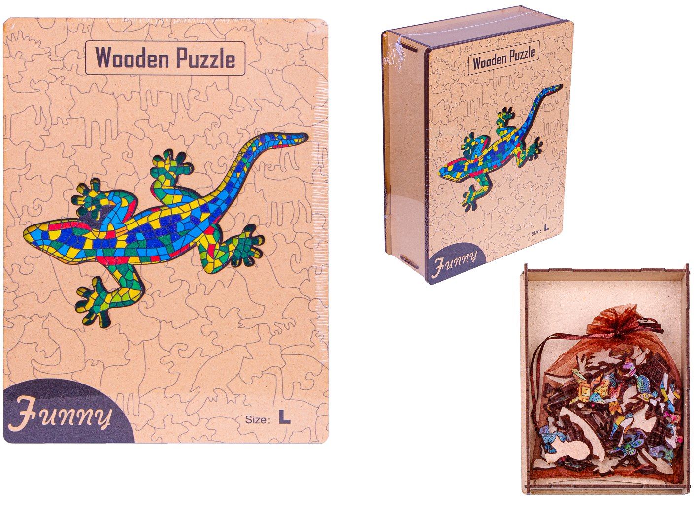 Drewniane puzzle dla dorosłych układanka prezent
