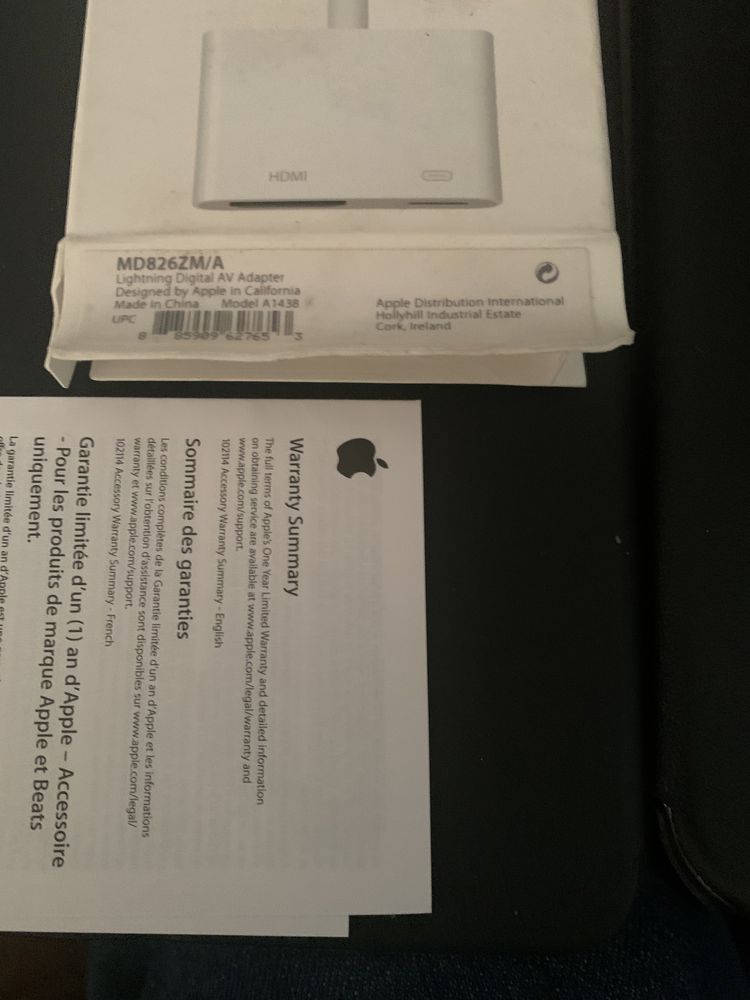 Lightning Digital AV Adapter MD826ZM/A