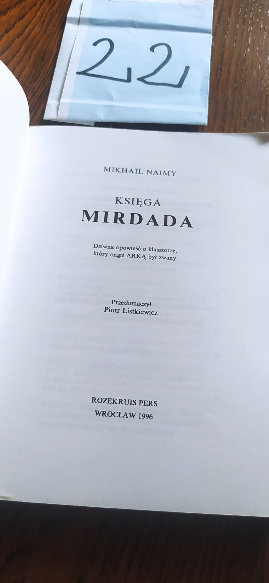 Księga Mirdada Mikhail Naimy