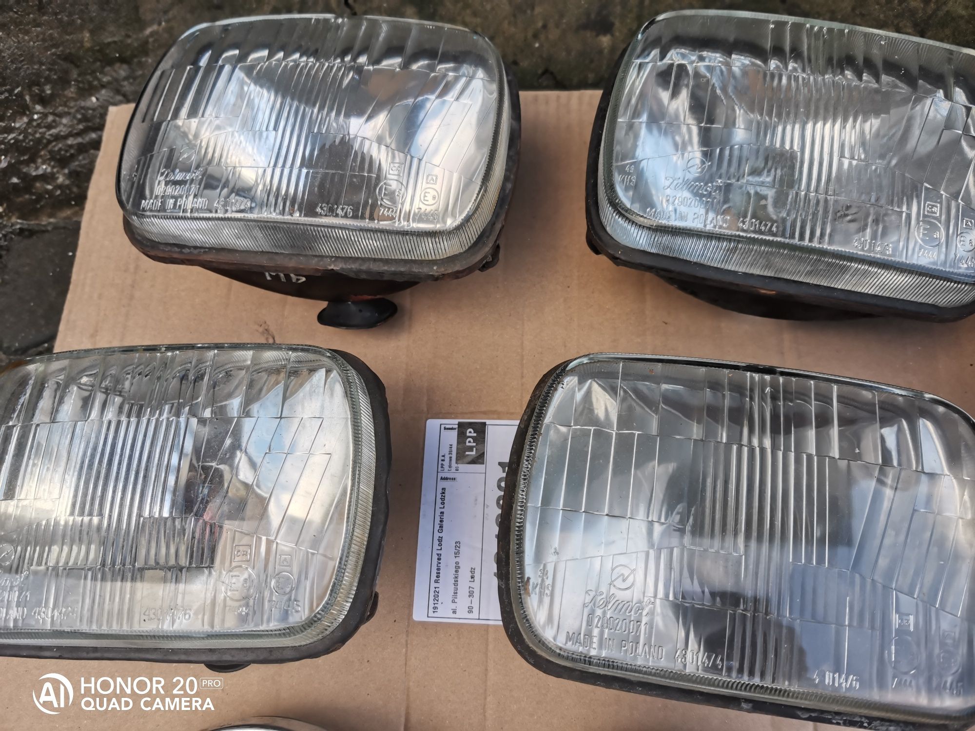 Lampy Reflektory Fso Warszawa Żuk Nysa Fiat 126 Zelmot  orginalne halo