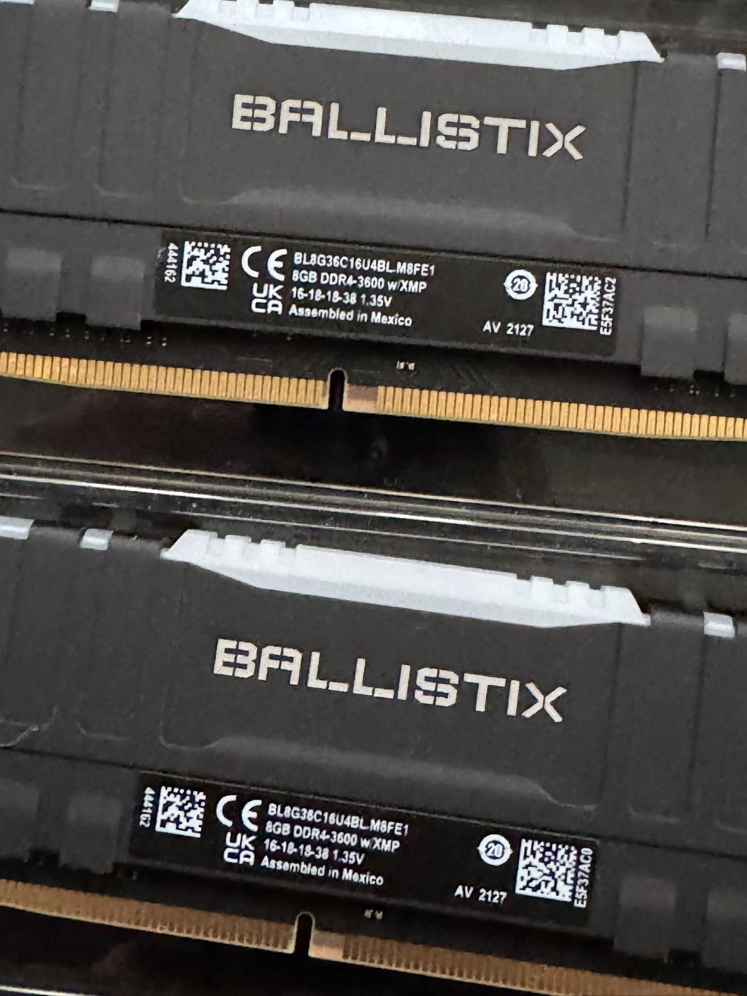 16GB-RAM Ballistix DDR4-3600Mhz
