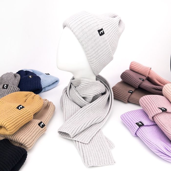 Шапка хомут шарф для дівчинки зима