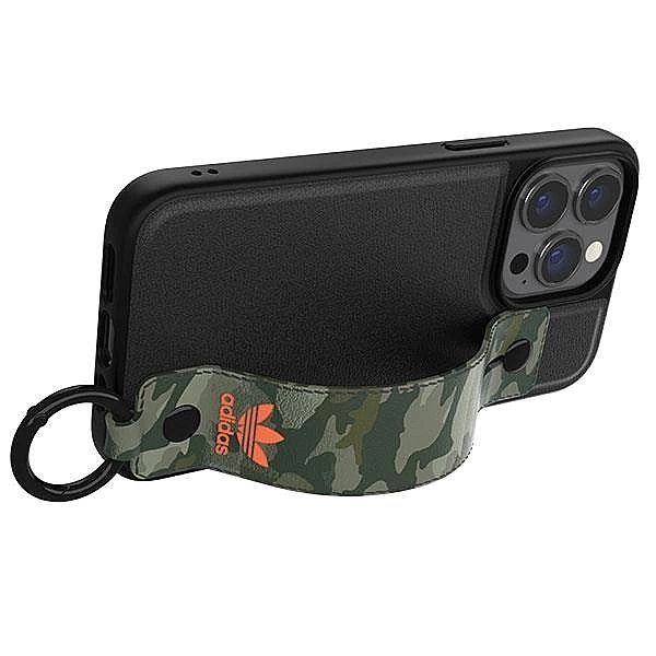 Etui Adidas Or Hand Strap Case na iPhone 13 Pro / iPhone 13 - czarno-z