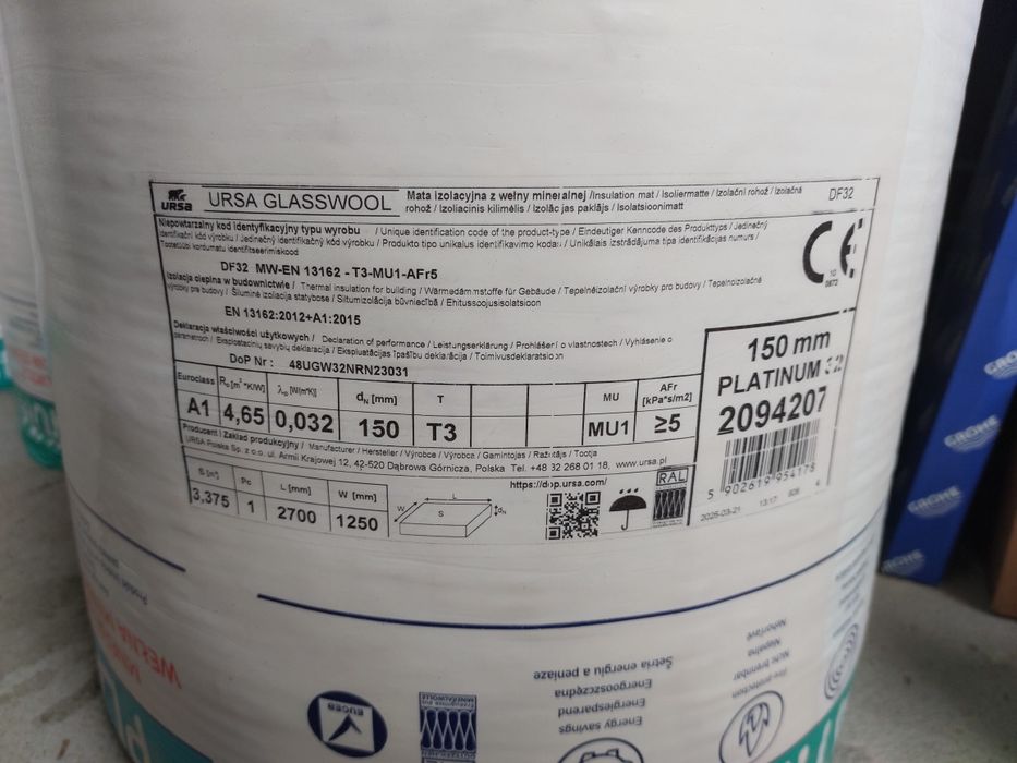 Wełna mineralna Ursa Platinium 0,032