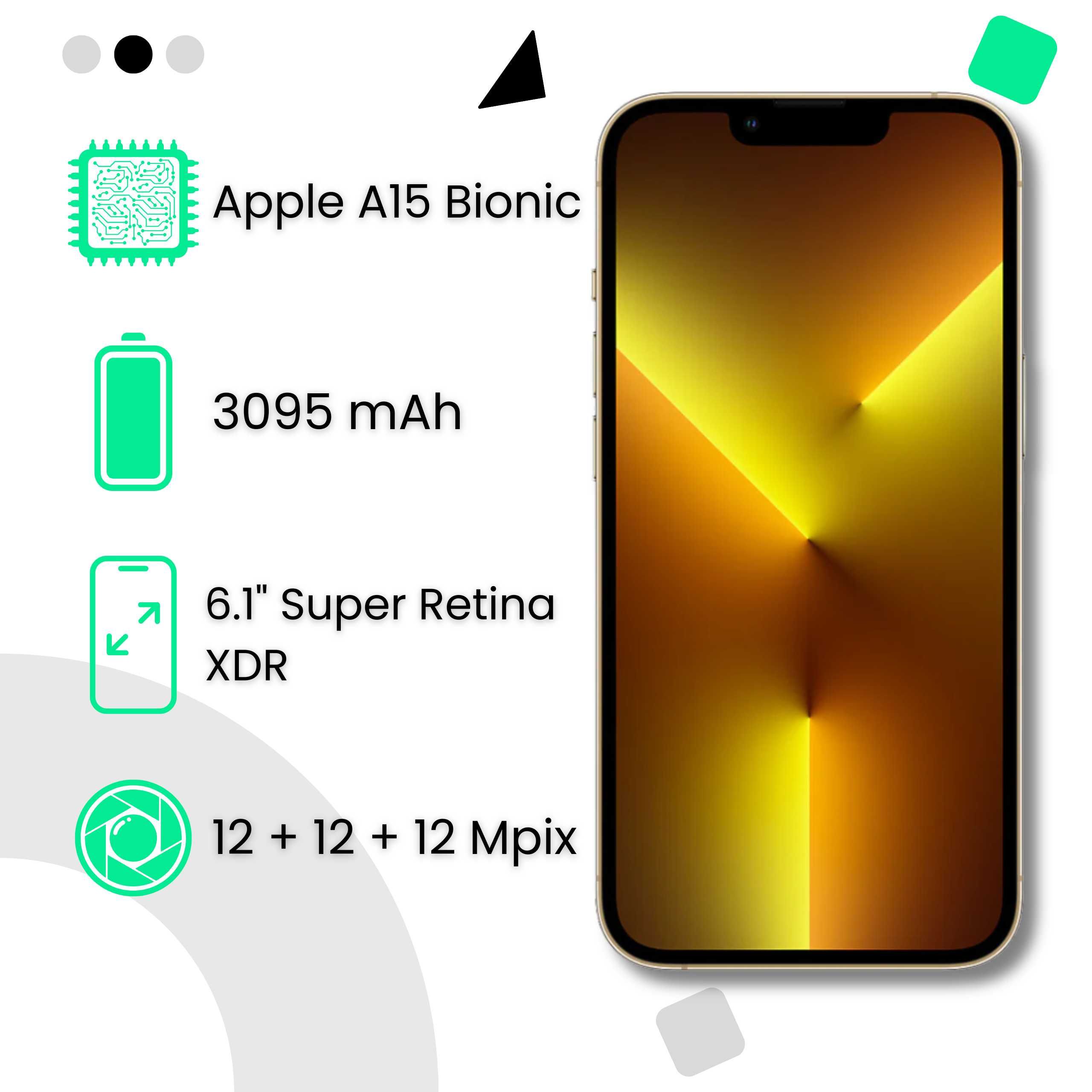 iPhone 13 Pro 128 GB Graphite 100% baterii | 2 lata gwarancji