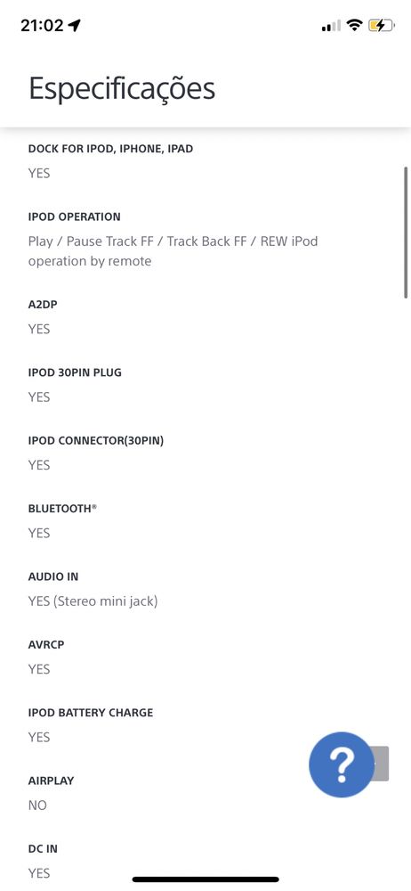 Coluna Bluetooth Sony RDP-X200IP