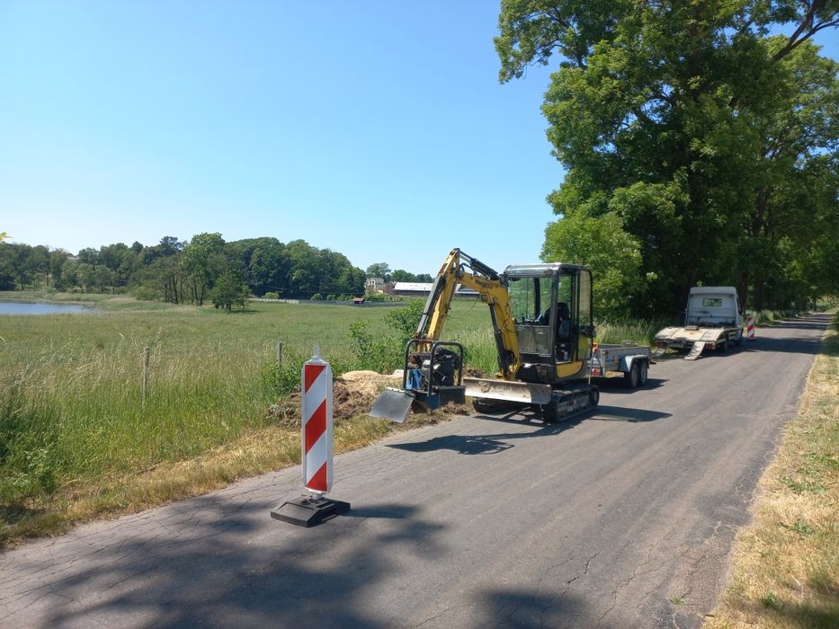 Frezowanie usuwanie pni karp po wycince karczowanie