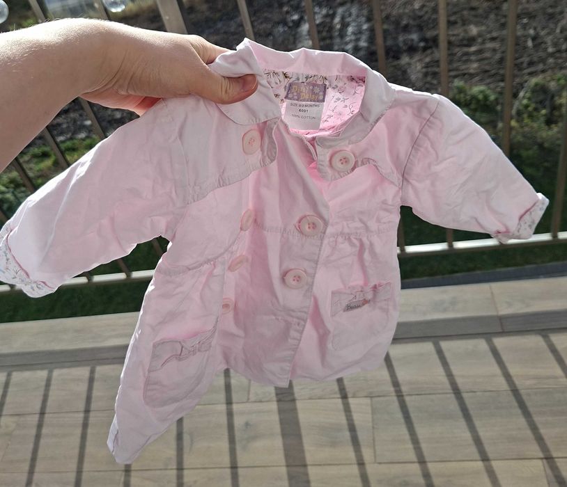 Dziewczęcy płaszczyk 0-3M