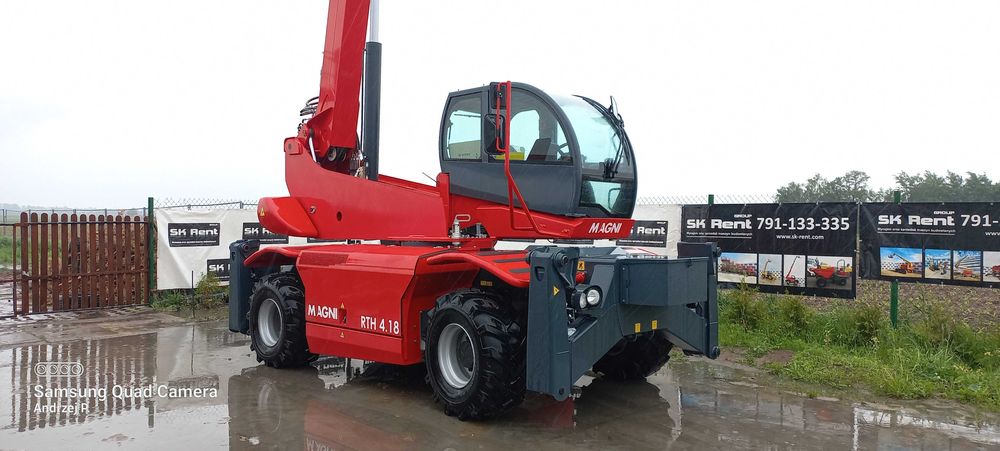 Ładowarka teleskopowo obrotowa 14-37 metrów 3-10T udźwigu z operatorem