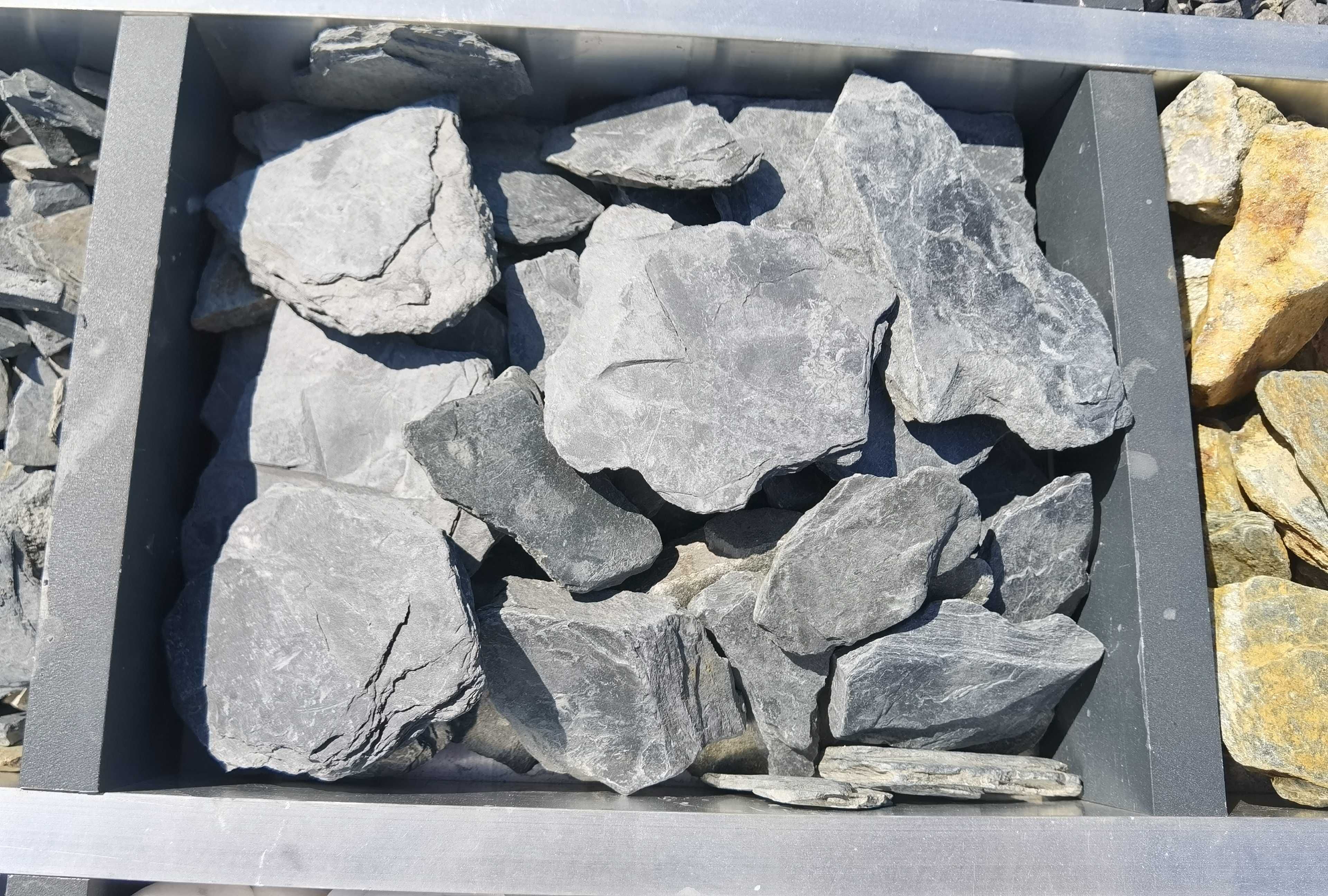 Kamień, Łupek dekoracyjny Kora Antracytowa 16-40, 40-80, 1000kg