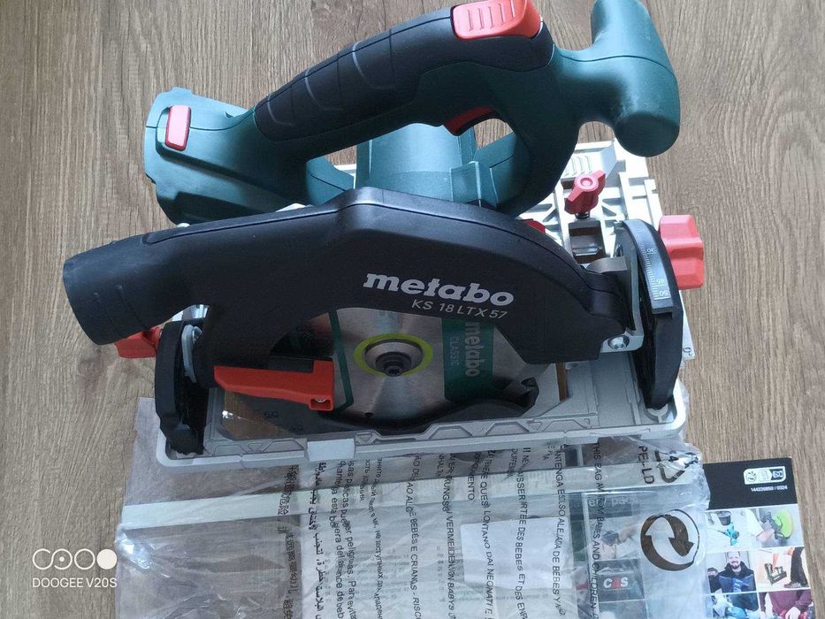 Metabo KS18LTX57 Cordless CircularSaw + вставка в metabox