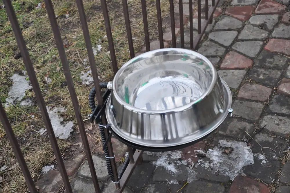 Розпродаж складу! Миска з підігрівом для тварин №7 з нержавіючої сталі