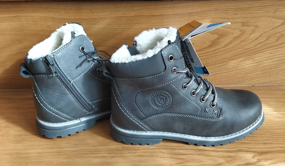 Buty chłopięce, trzewiki, półbuty ocieplane rozmiar 33 - nowe