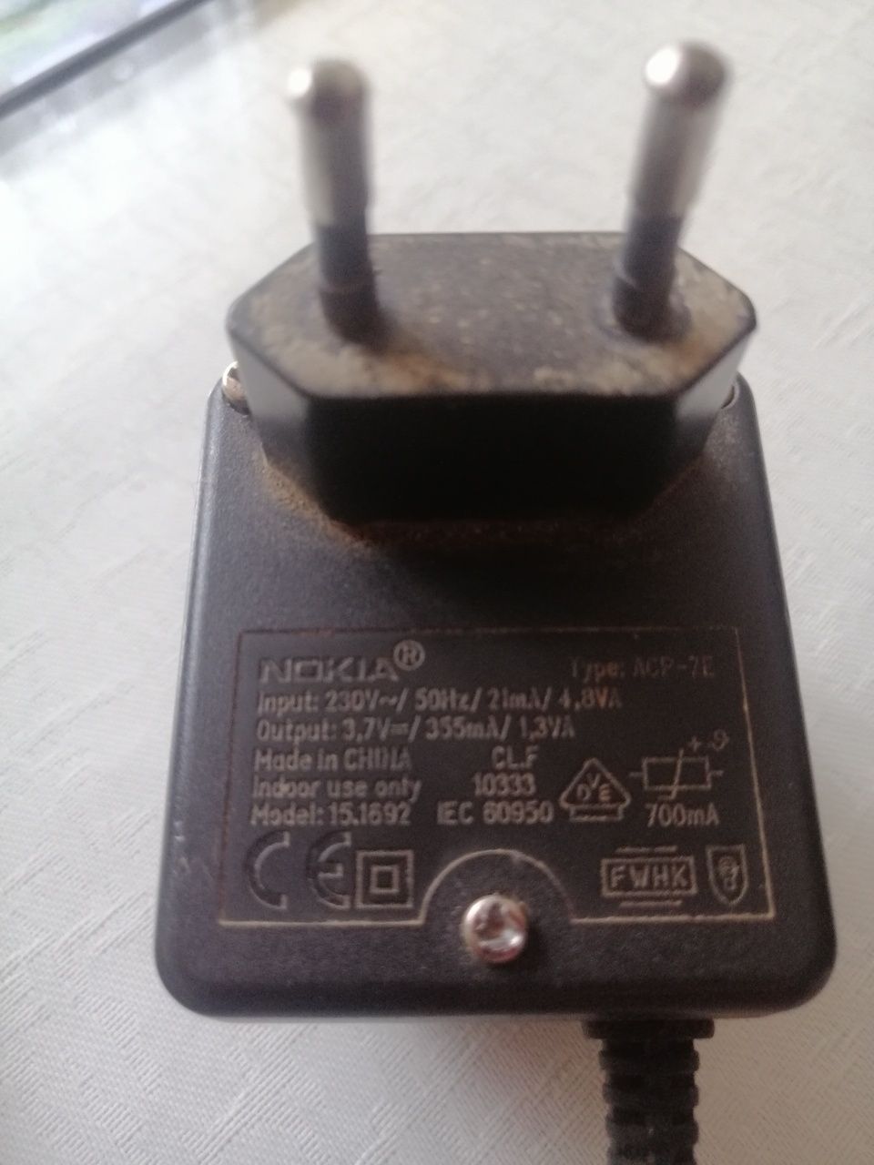 Oryginalna ładowarka Nokia z grubym bolcem  kolekcjonerska.