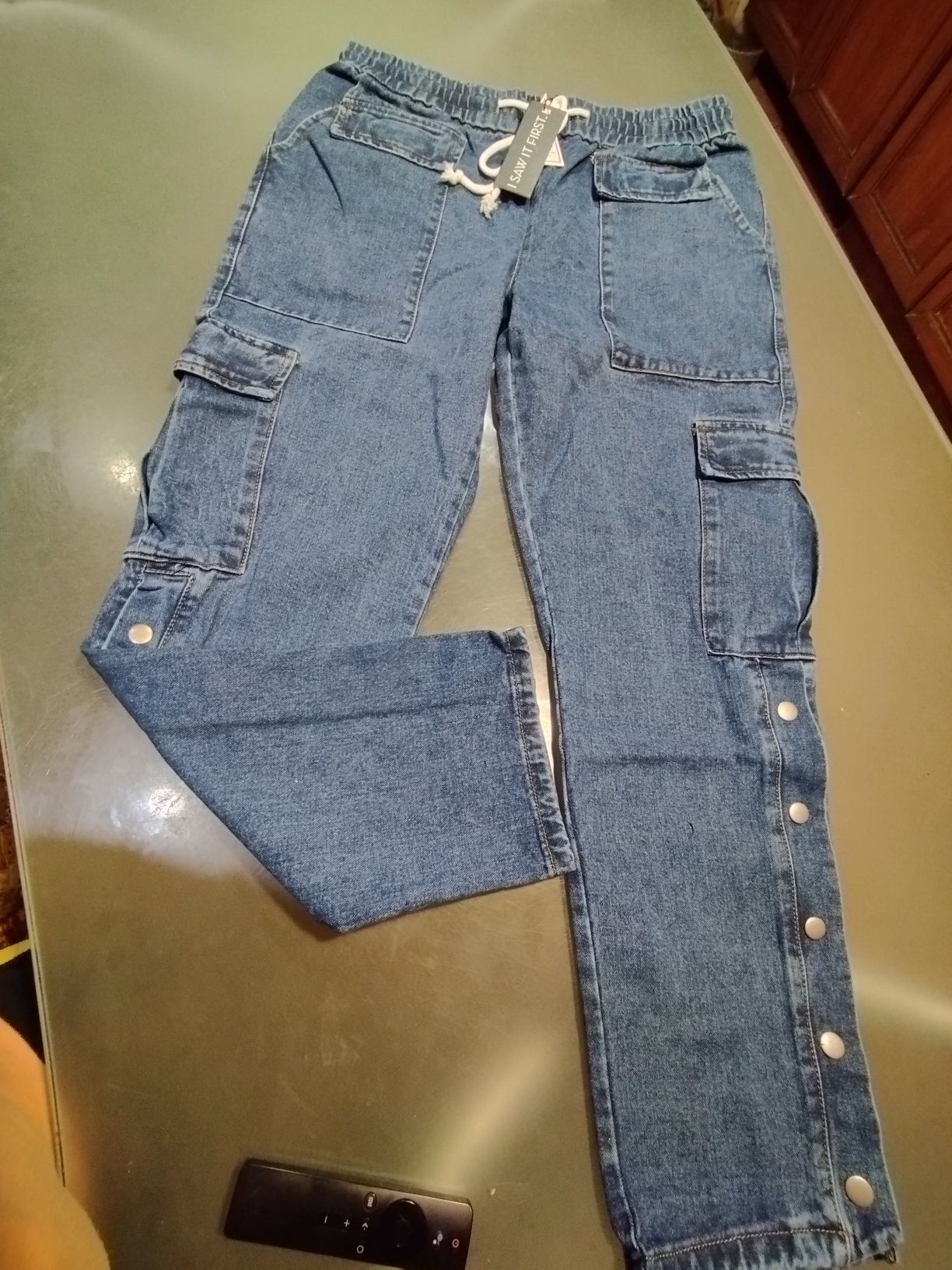 Джинси Cargo Denim Popper Hem , розмір L