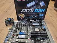 Płyta główna GIGABYTE Z87X-D3H + intel  i5-4670K + 16GB RAM + k. LAN