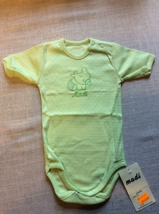 Body niemowlęce komplet 2 sztuk 80 cm,nowe,polski produkt,krótki rękaw