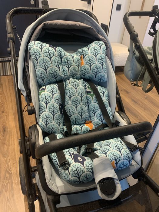 Матрац у коляску з подушкою метеликом — чудовий стан, 200 грн