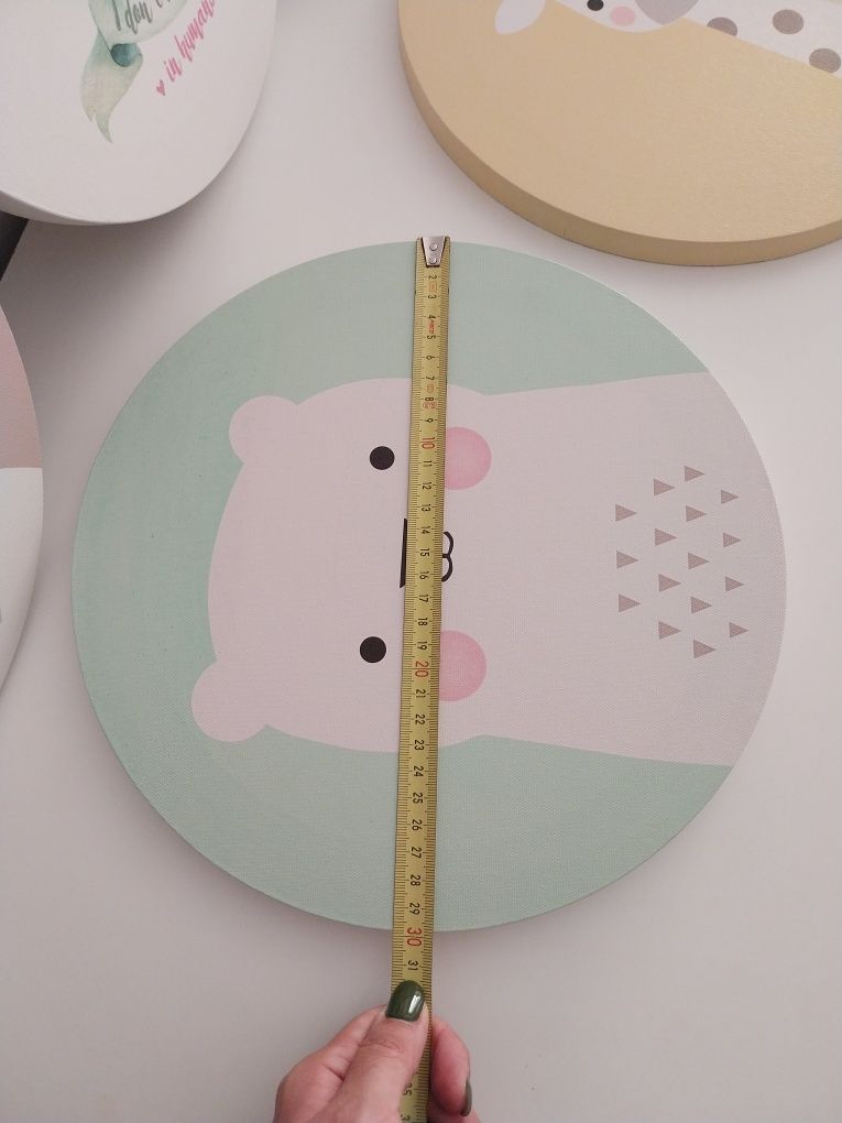 Lote de 5 quadros para quarto de bebé  / criança